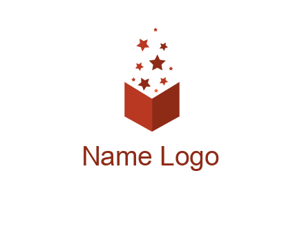 book with stars logo