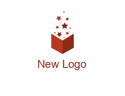 book with stars logo