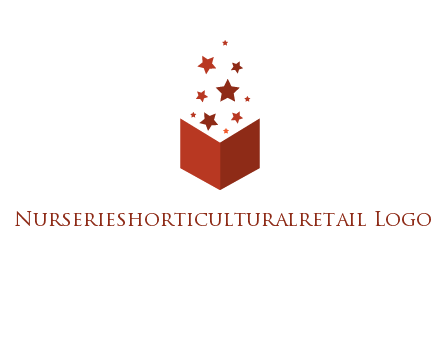 book with stars logo