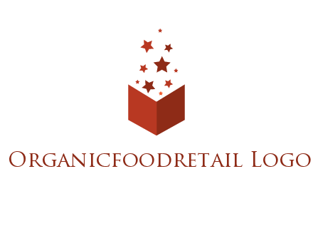 book with stars logo