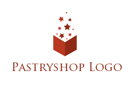 book with stars logo