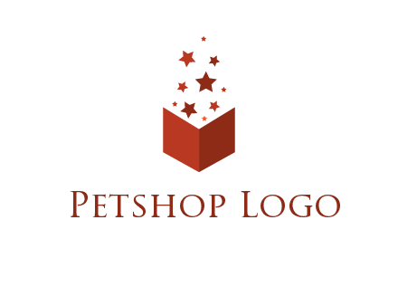 book with stars logo