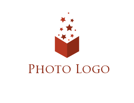 book with stars logo