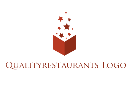 book with stars logo