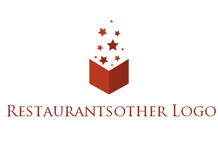 book with stars logo