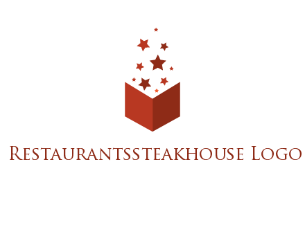book with stars logo