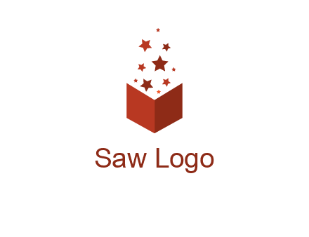 book with stars logo