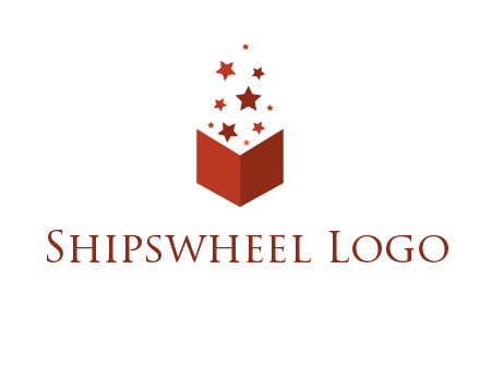 book with stars logo