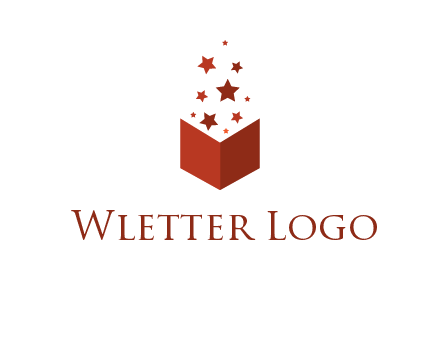 book with stars logo
