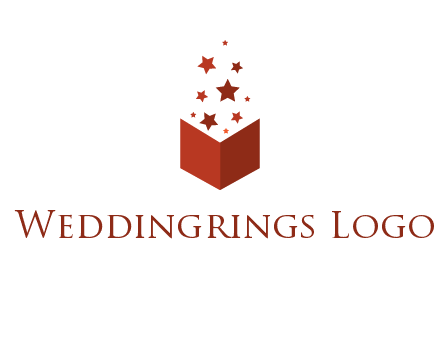 book with stars logo