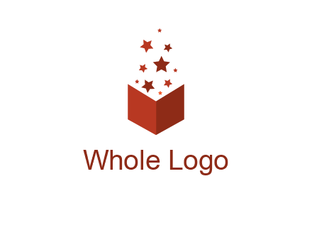 book with stars logo