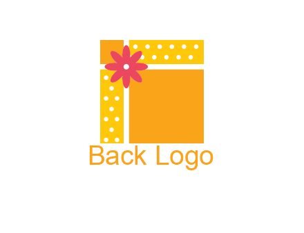 gift box with flower logo