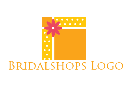 gift box with flower logo