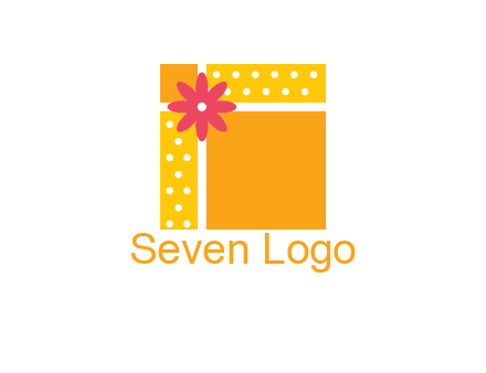 gift box with flower logo