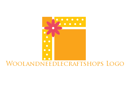 gift box with flower logo