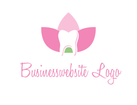 tooth in lotus flower dental logo