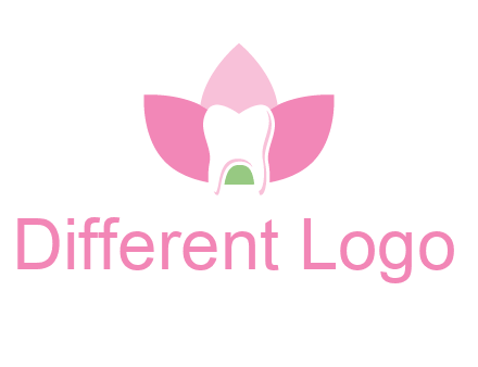 tooth in lotus flower dental logo