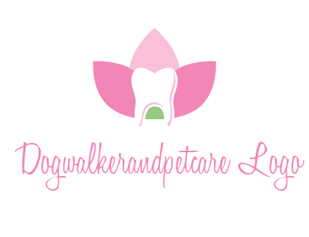 tooth in lotus flower dental logo