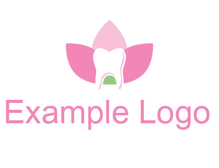 tooth in lotus flower dental logo