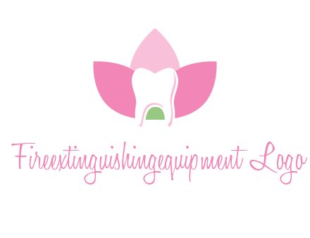 tooth in lotus flower dental logo