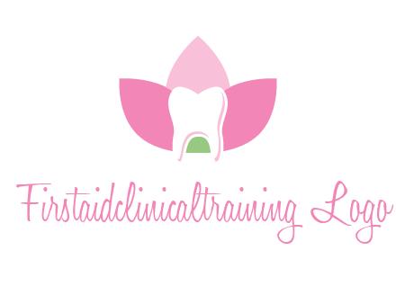 tooth in lotus flower dental logo