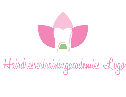 tooth in lotus flower dental logo