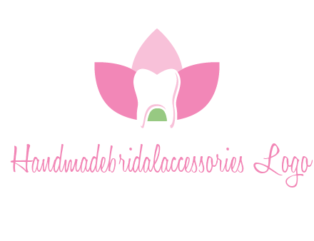 tooth in lotus flower dental logo