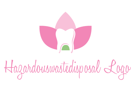 tooth in lotus flower dental logo