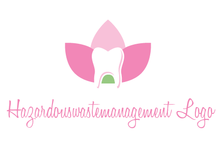 tooth in lotus flower dental logo