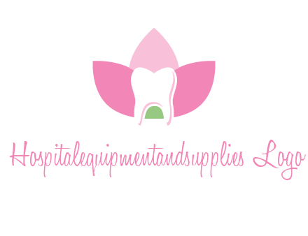 tooth in lotus flower dental logo