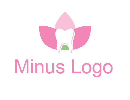 tooth in lotus flower dental logo