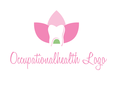 tooth in lotus flower dental logo