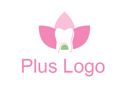 tooth in lotus flower dental logo