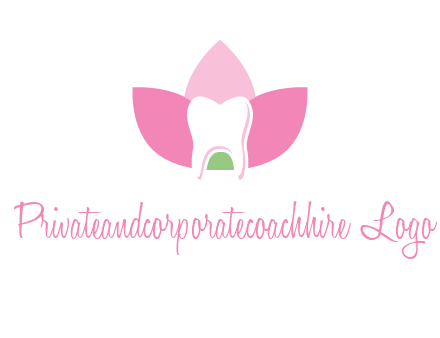 tooth in lotus flower dental logo