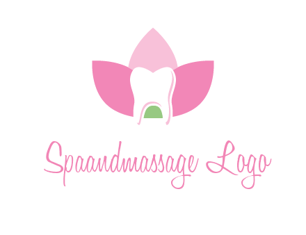 tooth in lotus flower dental logo
