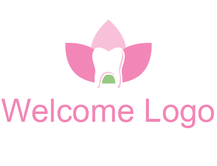 tooth in lotus flower dental logo