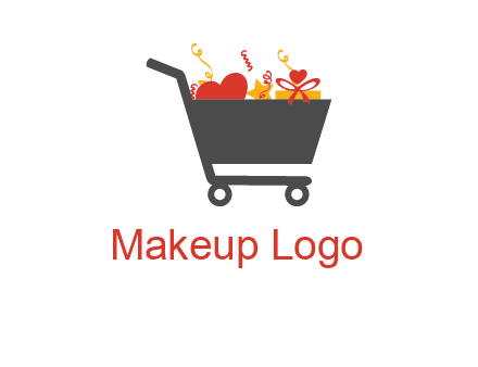 presents on shopping cart logo