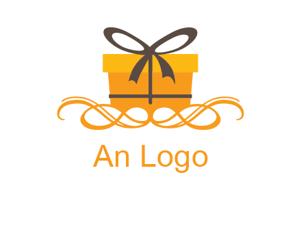 elegant gift box logo