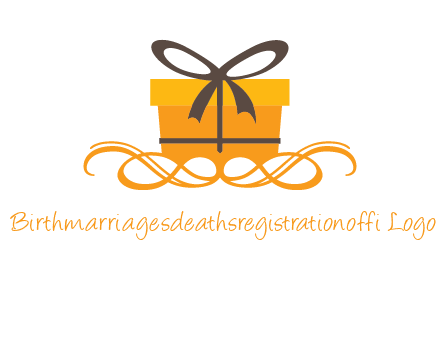 elegant gift box logo