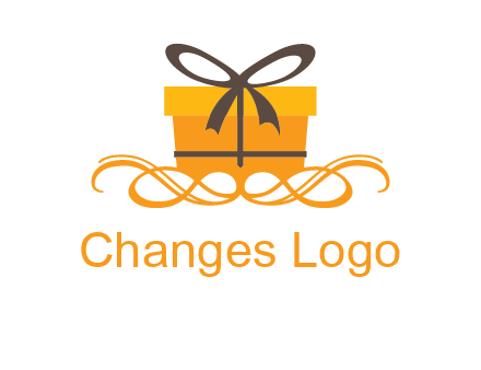 elegant gift box logo