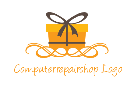 elegant gift box logo