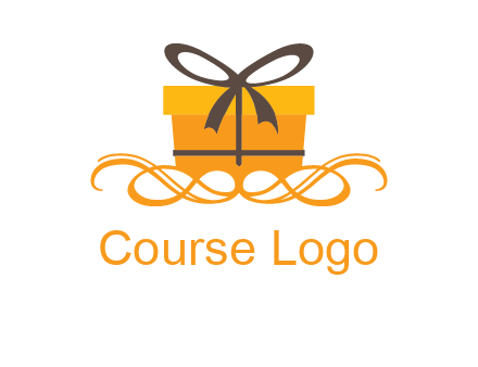 elegant gift box logo