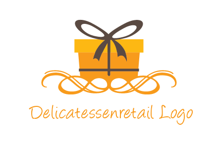 elegant gift box logo