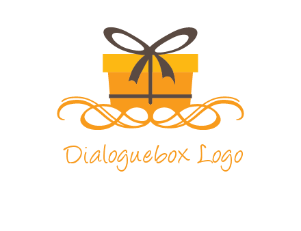 elegant gift box logo