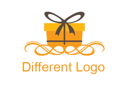elegant gift box logo