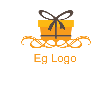 elegant gift box logo