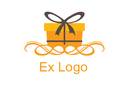 elegant gift box logo