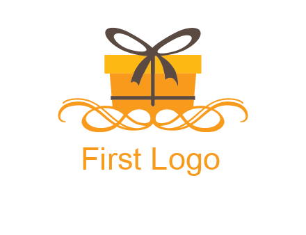 elegant gift box logo