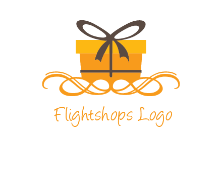 elegant gift box logo