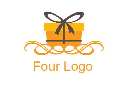 elegant gift box logo